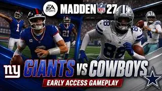 Thumbnail: Giants vs Cowboys in Madden 27! Early Access Gameplay