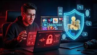 Thumbnail: My Payoneer Account Was Hacked 😱 How I Protected My Adobe Stock Earnings