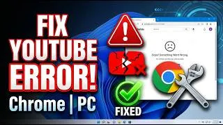 Thumbnail: YouTube Oops! Something Went Wrong? Fix It in 1 Minutes!