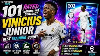 Thumbnail: 101 RATED VINICIUS JR 🔥 NOMINATING CONTRACT BEST TRAINING GUIDE | eFootball 2027 Mobile