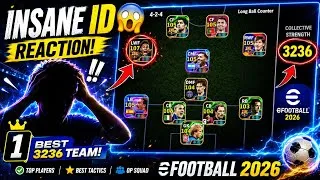 Thumbnail: INSANE 3236 Team Strength ID Reaction 😱 Best eFootball 2026 Mobile Account Ever?