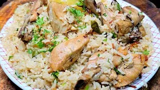 Thumbnail: 5 minutes Easy and tasty chicken pulao recipe in pressure cooker | white chicken pulao #chickenpulao