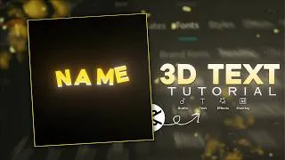 Thumbnail: 3D text tutorial in capcut ☠️ | Capcut Text Tutorial