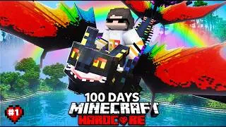 Thumbnail: I Survived 100 Days on Dragon in How to train your dragon world Minecraft!