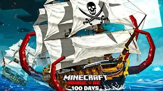 Thumbnail: I Survived 100 Days as Pirate in Hardcore Minecraft!