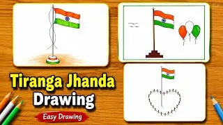 Thumbnail: Tiranga Jhanda Drawing | Independence Day Drawing | Easy Indian Flag Drawing 