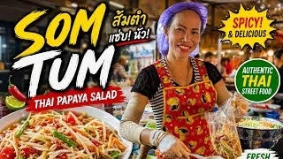 Thumbnail: 🔥 Thai Som Tum Street Food | Spicy Papaya Salad in Bangkok 🇹🇭❤️.