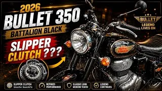 Thumbnail: 2026 Royal Enfield Bullet 350 Battalion Black Detailed Review | 2026 Bullet350 Battalion Black Price