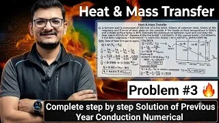 Thumbnail: Heat Conduction Numerical #3 II Composite Wall Previous Year Problem I Heat and Mass Transfer II 