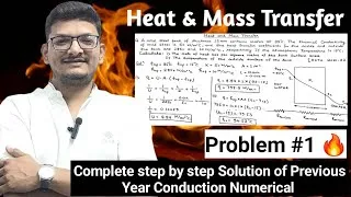 Thumbnail: Heat Conduction Numerical II Overall heat transfer Coefficient Previous Year Problem I Heat Transfer