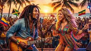 Thumbnail: Bob Marley & Shakira - Scarlet Paradise 🌴 Best Reggae Latin Summer Mix 2026