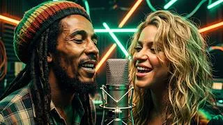 Thumbnail: Bob Marley & Shakira - Desert Sunrise 🌴 Best Reggae Latin Summer Mix 2026