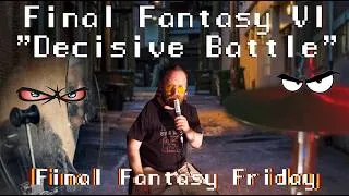 Thumbnail: "Decisive battle" Final Fantasy 6 drum cover | Final Fantasy Friday!