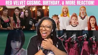 Thumbnail: RED VELVET COSMIC, BIRTHDAY, RUSSIAN ROULETTE, QUEENDOM, & PEEK A BOO REACTION!!