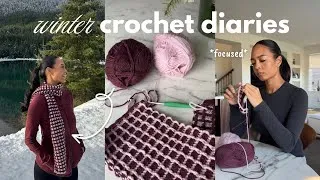 Thumbnail: crocheting winter accessories ❄️ | crochet diaries