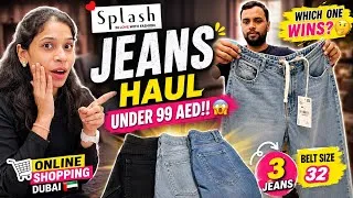 Thumbnail: Splash Jeans Haul Under 99 AED! 😱 3 Jeans Try-On | Dubai Shopping 