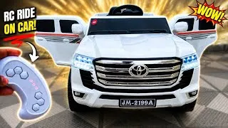 Thumbnail: RC Toyota Land Cruiser Car Unboxing & Testing | Remote Control Ride on Car | Shamshad Maker🔥🔥