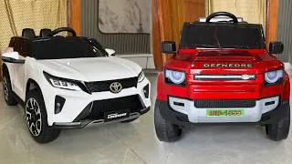 Thumbnail: RC Defender Car Vs RC Fortuner Car Unboxing & Testing | Remote Control Ride on Car |Shamshad Maker🔥🔥