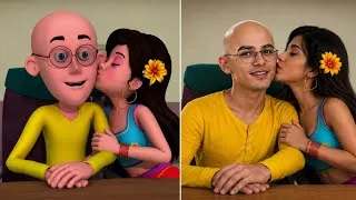 Thumbnail: Motu Patlu Ka Asali Life Part-3 || Motu Patlu All Cartoon Character In Real life 