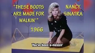 Thumbnail: Nancy Sinatra - These Boots Are Made For Walkin' | MUSIC VIDEO HD (with lyrics) 1966