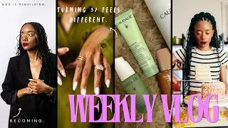 Thumbnail: VLOG | Circled the Block + Reconciled a Friendship | Birthday Prep, Self-Care, Productive Days, More