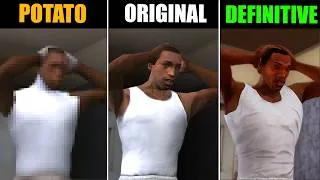 Thumbnail: Potato vs Original vs Definitive – Which GTA San Andreas Looks Best?