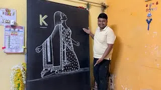 Thumbnail: How to draw girl using letter F 👧 #drawingtutorial 
