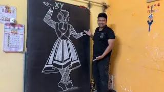 Thumbnail: How to draw Indian classical dancer 💃🏻 #drawingtutorial 