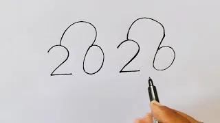 Thumbnail: How To Draw Beautiful Birds With 2026 Number 🐦🐦