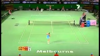 Thumbnail: Justine Henin vs Maria Sharapova Australian Open 2006 Highlights