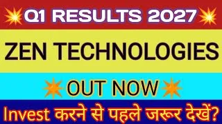Thumbnail: ZEN Technologies Q1 Results 2026 🔴 Zentech Result 🔴 ZEN Tech Share Latest News 🔴 ZEN Tech Share News