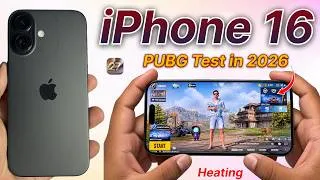 Thumbnail: iPhone 16 PUBG Test in 2026 | iphone 16 bgmi test in 2026, Heating, Battery, FPS🔥