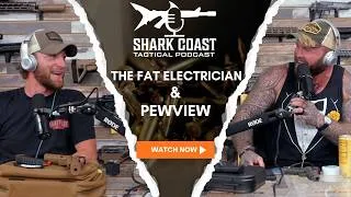 Thumbnail: The Fat Electrician & PewView | Shark Coast Podcast #85