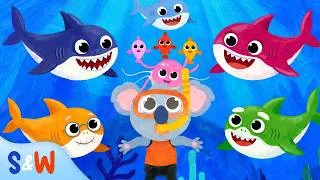 Thumbnail: Baby Shark, Hickory Dickory Dock + + More 🦈⏰ 30 Minute Nursery Rhymes Compilation | Sharks & Wales