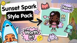 Thumbnail: Sunset Spark Style Pack Review!? ☀️ | Toca Boca World (OUT NOW!) Toca Boca 