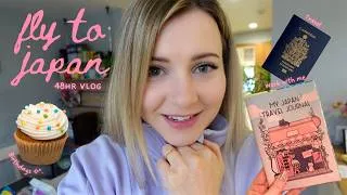 Thumbnail: 48HR VLOG 🇯🇵✈️✧°. fly to tokyo, bday celebrations, work with me