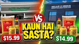 Thumbnail: Patel Brothers vs Hello 2 India 🛒 कौन है सस्ता? | Indian Grocery Prices in USA