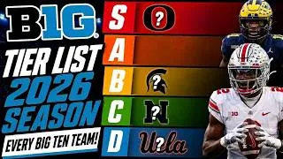 Thumbnail: 2026 Big Ten College Football Tier List!