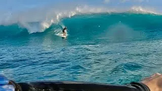 Thumbnail: Double Over Head BOMBS Surfing Waikiki Code Red 2.0 Swell Publics & Queens POV