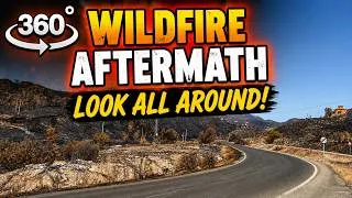Thumbnail: 360° Interactive | Flying Over the Devastating Almería Wildfire Aftermath 🔥 8K