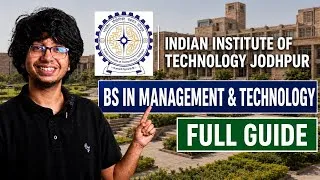 Thumbnail: IIT Jodhpur Launched Their Latest Off Campus Degree | BS in Management & Technology Full Guide 