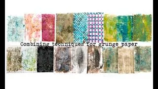 Thumbnail: Combining techniques to creat collage paper #mixedmedia #collage