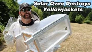 Thumbnail: Solar Oven Yellowjacket Nest Removal (140°F Pesticide-Free Trap). Feeding Chicken Yellowjackets.