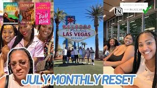 Thumbnail: JULY MONTHLY RESET ROUTINE | june budget recap, july budget, planner set ups, favorites, highs/lows