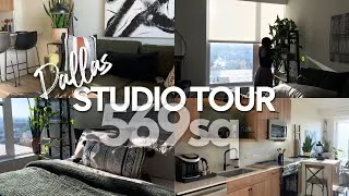 Thumbnail: 2026 DALLAS STUDIO APARTMENT TOUR | 569sqft Cozy, Earthy, Boho, home decor ideas for small spaces!