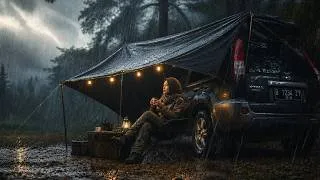Thumbnail: WORST EXPERIENCE OF BEING HIT BY A HEAVY RAIN AND THUNDERS⛈️ Relaxing in bad weather