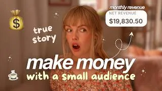 Thumbnail: Sure you can make $20 000 months with less than 2000 followers (I did)