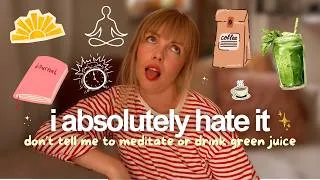 Thumbnail: My honest morning routine as someone who really HATES morning routine content ☕️🫣