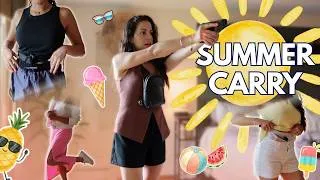 Thumbnail: This season is the most challenging for concealed carry ☀️🍉🌴 | Summer outfit and holster combos 😎