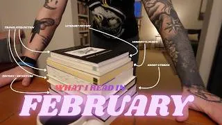 Thumbnail: everything i read in february ❤️ monthly reading recap